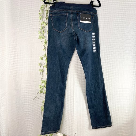 Motherhood Maternity Indigo Blue Straight Leg Denim Jeans Extra Small - Picture 4 of 11